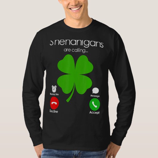 シェナニガンがSt patricks day・アイリッシュ・シャムと呼んでいる Tシャツ (正面)