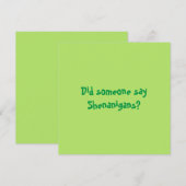 シェナニガンって言った？ハッピーパトリックスの日 セーブザデート (正面/裏面)