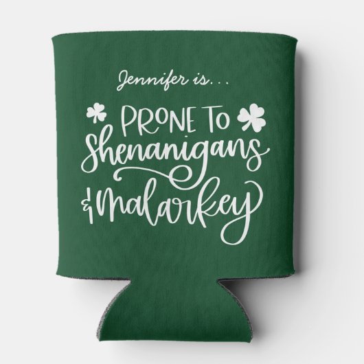 シェナニガンとマラカスタムキーの聖パトリックの日 缶クーラー (裏面)