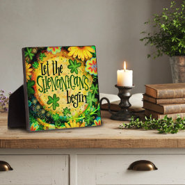 シェナニガンにアイルランドのシャムロックを始めさせる フォトプラーク