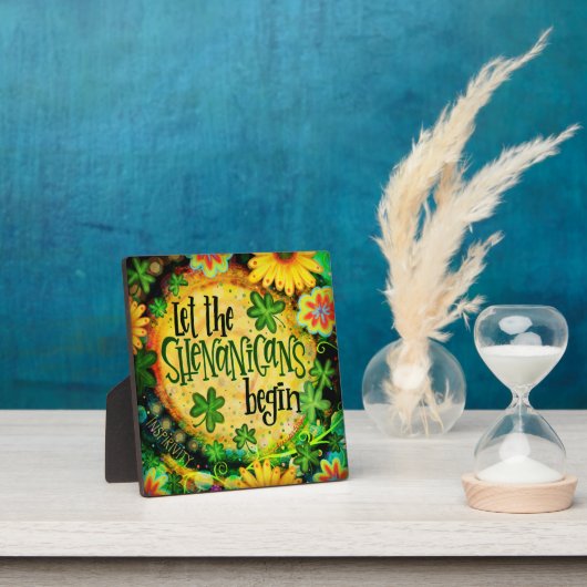 シェナニガンにアイルランドのシャムロックを始めさせる フォトプラーク (インサイチュ)