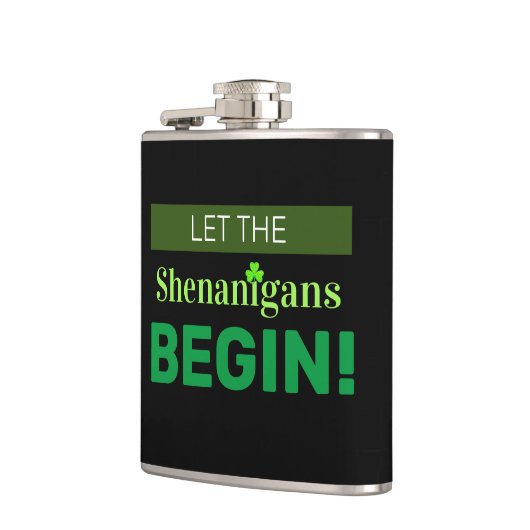 シェナニガンにビニールフラスコを包まれた始める フラスク (左)