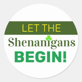 シェナニガンにラウンドクラシックのステッカーを始める ラウンドシール