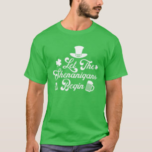 シェナニガンに聖パトリックの日を始めさせる Tシャツ
