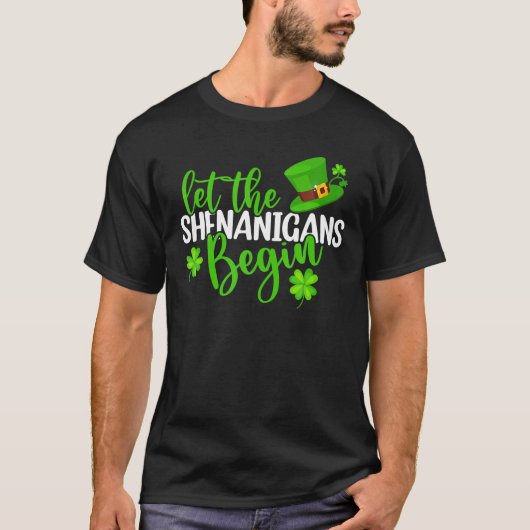 シェナニガンにSt patricks dayおもしろいIR Tシャツ (正面)