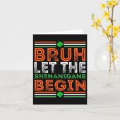 シェナニガンにSt patricks day・ボーイを始めさせる カード (黄色い花)