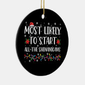 シェナニガンを始める可能性大クリスマス セラミックオーナメント (右)