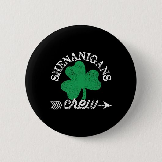 シェナニガンクルーSt patricks dayシェナニゲータースクア 缶バッジ (正面)
