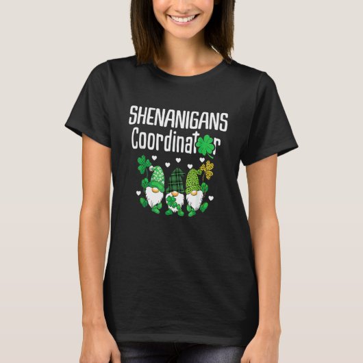 シェナニガンコーディネーターSt patricks day格言Gre Tシャツ (正面)