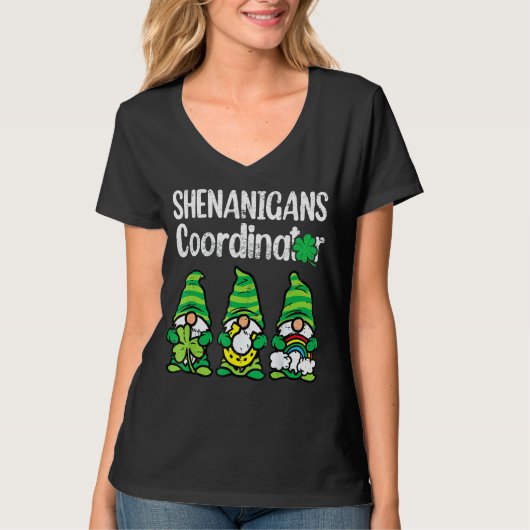 シェナニガンコーディネーターSt patricks day格言Gre Tシャツ (正面)