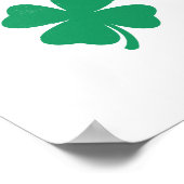 シェナニガンシャームロックセントパトリックの日レトロ ポスター (角)