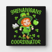 シェナニガンスおもしろいコーディネーター先生セントパトリック フォトプラーク (正面)