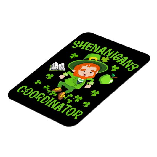 シェナニガンスおもしろいコーディネーター先生セントパトリック マグネット (左側)