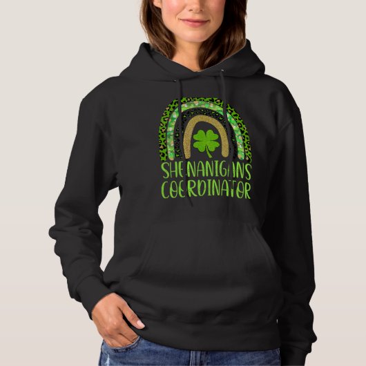 シェナニガンスおもしろいコーディネーターSt patricks day2022 パーカ (正面)