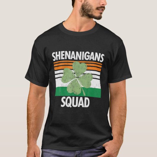 シェナニガンスおもしろいコーディネーターSt patricks day・テアック Tシャツ (正面)