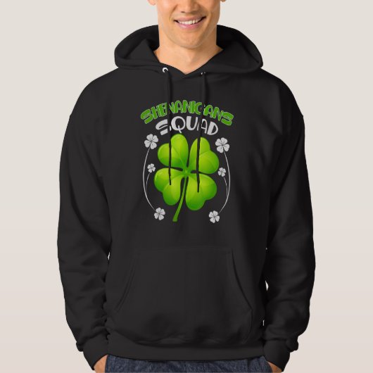 シェナニガンスおもしろい隊St patricks dayグループドリン パーカ (正面)