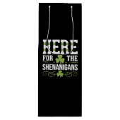 シェナニガンスのアイルランドの聖パトリックのために ワインギフトバッグ (正面)