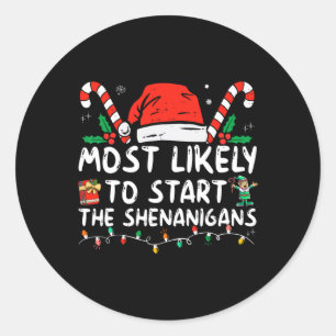 シェナニガンスのクリスマスファムを始める可能性が最も高い ラウンドシール