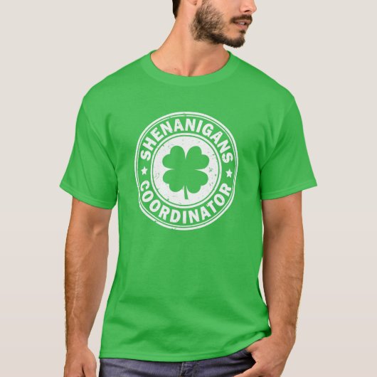 シェナニガンスのコーディネーター、St patricks day・シャムロックF Tシャツ (正面)