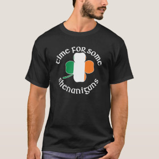 シェナニガンスのシャムロックSt. Patricks おもしろい Gの時間 Tシャツ