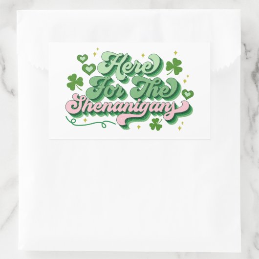 シェナニガンスの聖パトリックの日のために 長方形シール (バッグ)