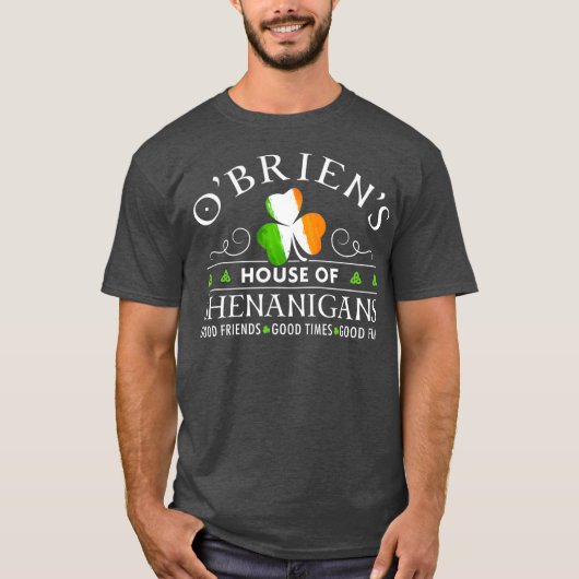 シェナニガンスのOBrien HouseSt patricks day Tシャツ (正面)