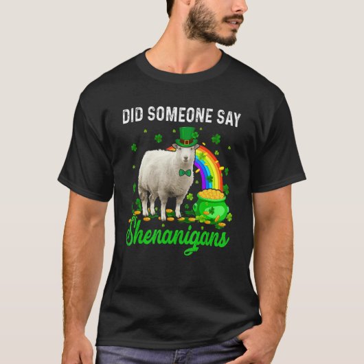 シェナニガンスはパトリックの日を幸せと言ったか Tシャツ (正面)