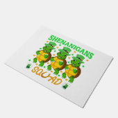 シェナニガンス分隊セントパトリックの日かわいい亀 ドアマット (アングル)
