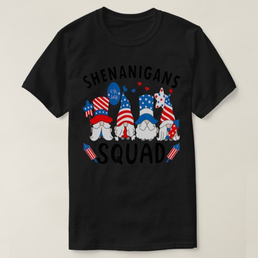 シェナニガンス分隊7月の4th格言USA独立 Tシャツ (デザイン正面)