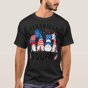 シェナニガンス分隊7月の4th格言USA独立 Tシャツ
