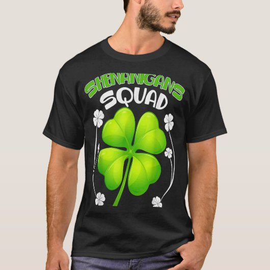 シェナニガンス分隊St patricks dayグループ飲酒 Tシャツ (正面)