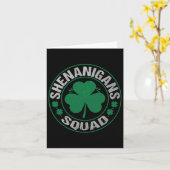 シェナニガンス分隊St patricks dayマッチングファミリー カード (黄色い花)