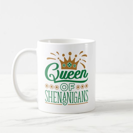 シェナニガンス王妃セントパトリックの日 コーヒーマグカップ (左)