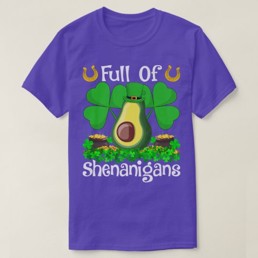 シェナニガンス産アボカドセントのアボカド愛好家 Tシャツ (デザイン正面)