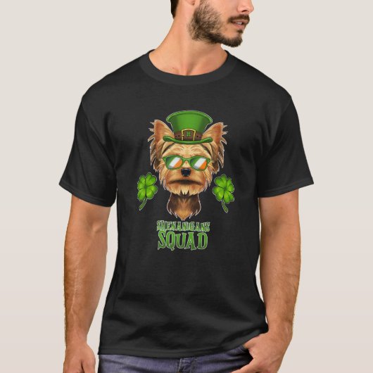 シェナニガンス隊St patricks day・ヨークシャー・ター Tシャツ (正面)