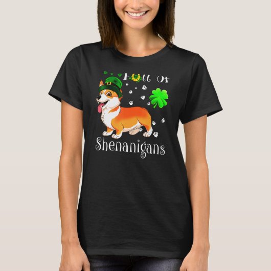 シェナニガンス・コルギでいっぱいである Tシャツ (正面)
