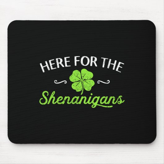 シェナニガンスLucのために幸せなSt patricks day マウスパッド (正面)