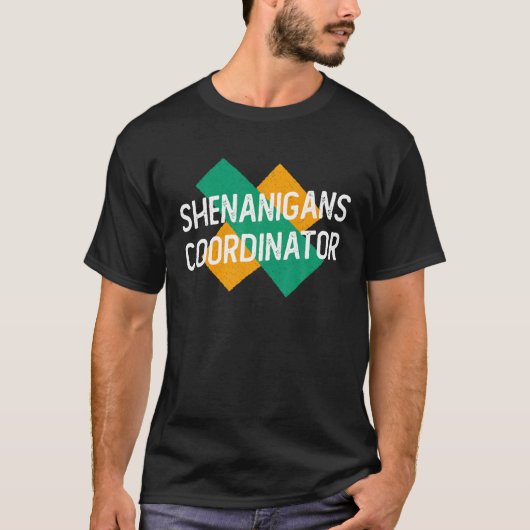 シェナニガンズコーディネーターおもしろい先生St patricks Tシャツ (正面)