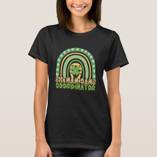 シェナニガンズコーディネーターのレインボーSt patricksティーシュ Tシャツ (正面)