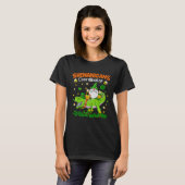 シェナニガンズコーディネーター聖パトリックの日の恐竜 Tシャツ (正面フル)