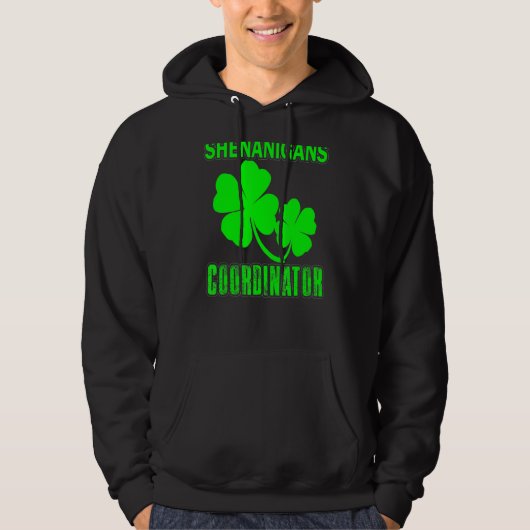 シェナニガンズコーディネーターSt Patrick's Dayメンズウォーム パーカ (正面)