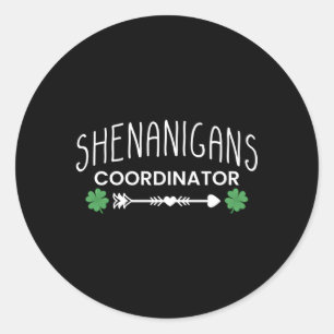 シェナニガンズコーディネーターSt patricks day ラウンドシール