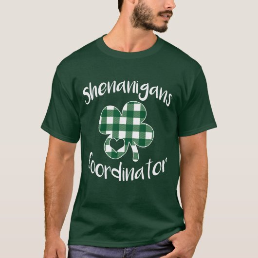 シェナニガンズコーディネーターSt patricks day Tシャツ (正面)