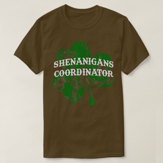 シェナニガンズコーディネーターSt patricksD Tシャツ (デザイン正面)
