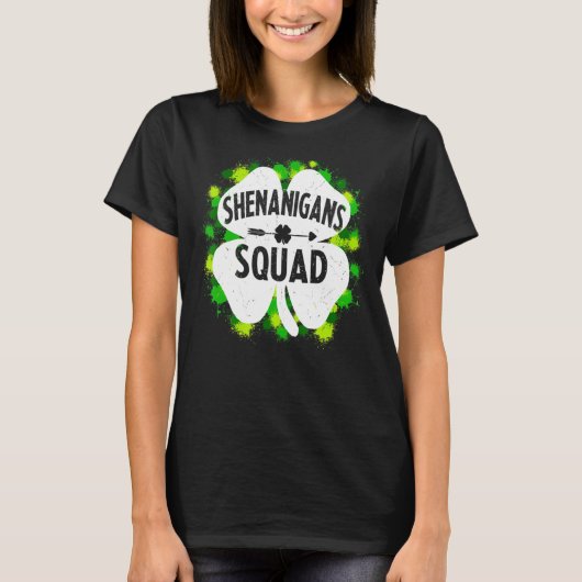 シェナニガンズスクワッドアイリッシュSaint patricks day1 Tシャツ (正面)