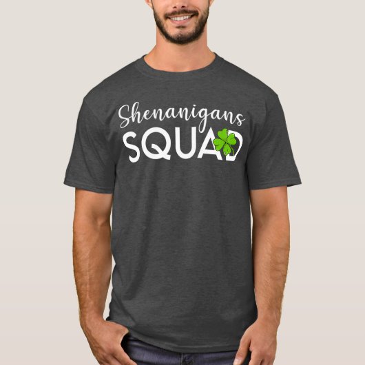 シェナニガンズスクワッドSaint patricks dayラッキー Tシャツ (正面)