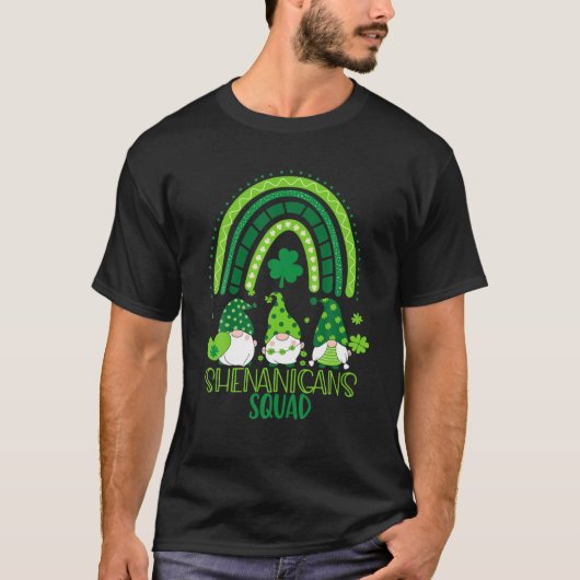 シェナニガンズスクワッドSt patricks dayレインボー格言G Tシャツ (正面)