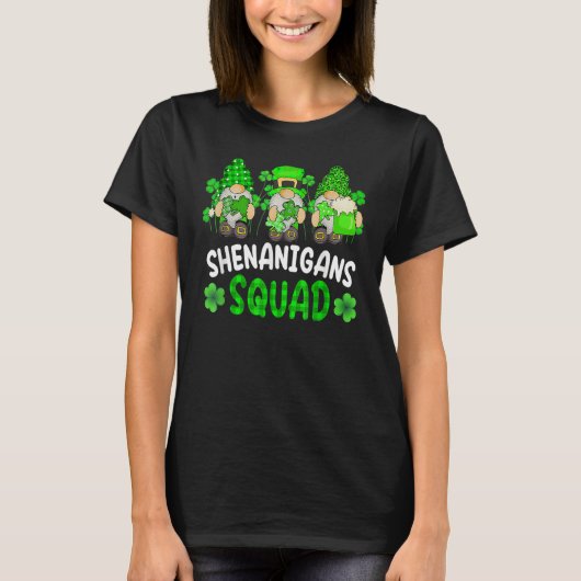 シェナニガンズスクワッドSt patricks day格言グリーンプロ Tシャツ (正面)