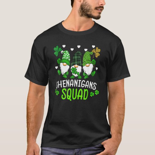 シェナニガンズスクワッドSt patricks day格言グリーンプロ Tシャツ (正面)