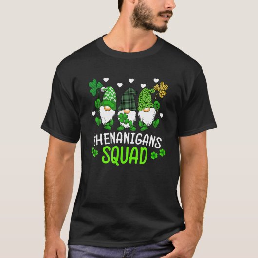 シェナニガンズスクワッドSt patricks day格言グリーンプロ Tシャツ (正面)